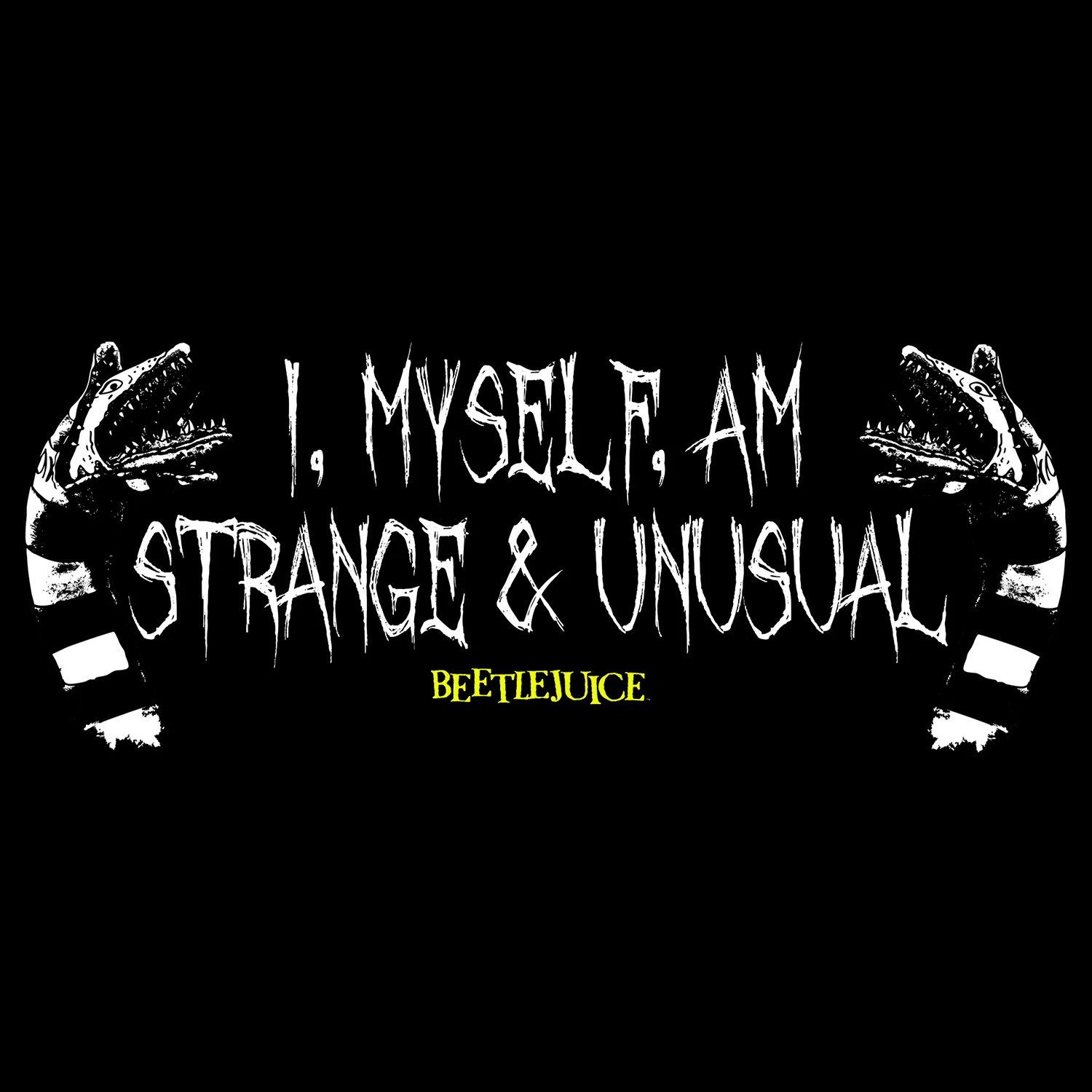 Beetlejuice - "I, myself, am unusal & strange" Tee - Image 2