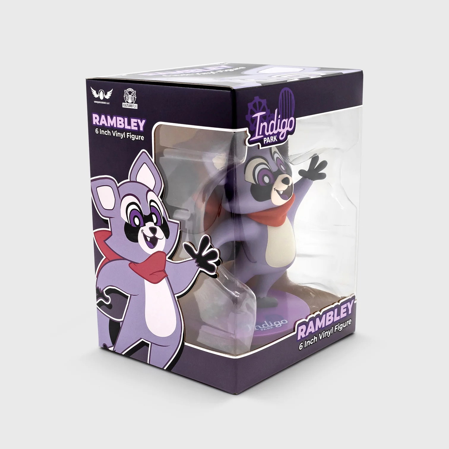 Indigo Park - Rambley the Raccoon 6" Vinyl Figure - Image 3