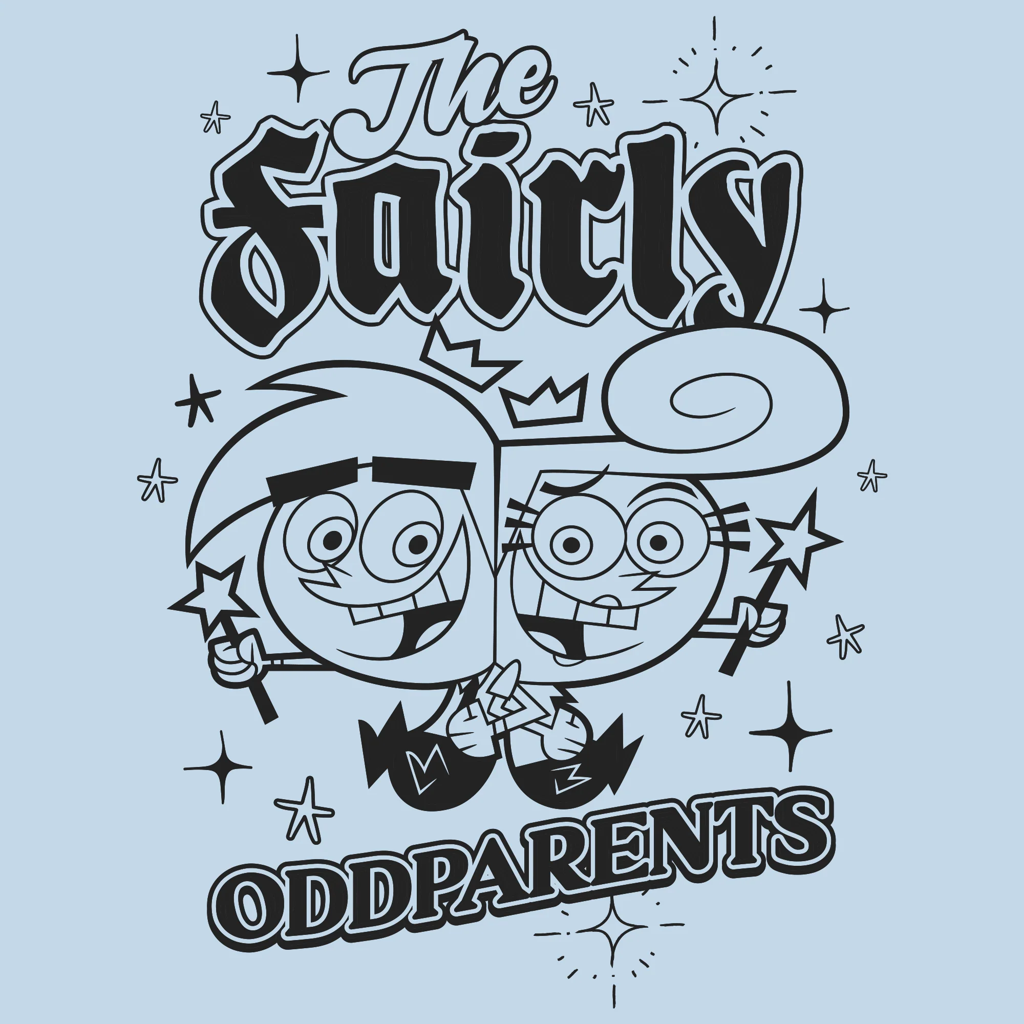 Nickelodeon - The Fairly OddParents Cosmo & Wanda Tee - Image 2