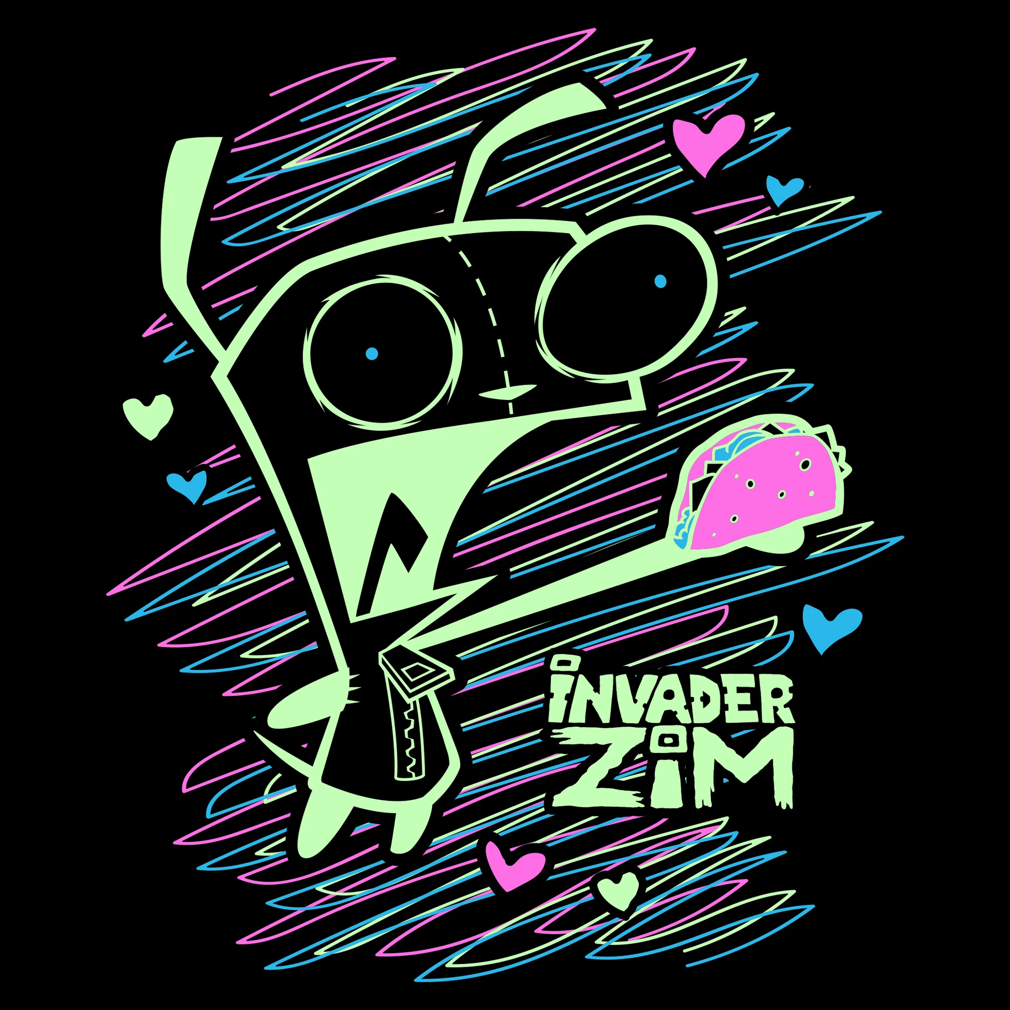 Nickelodeon - Invader Zim Gir Taco Tee - Image 2