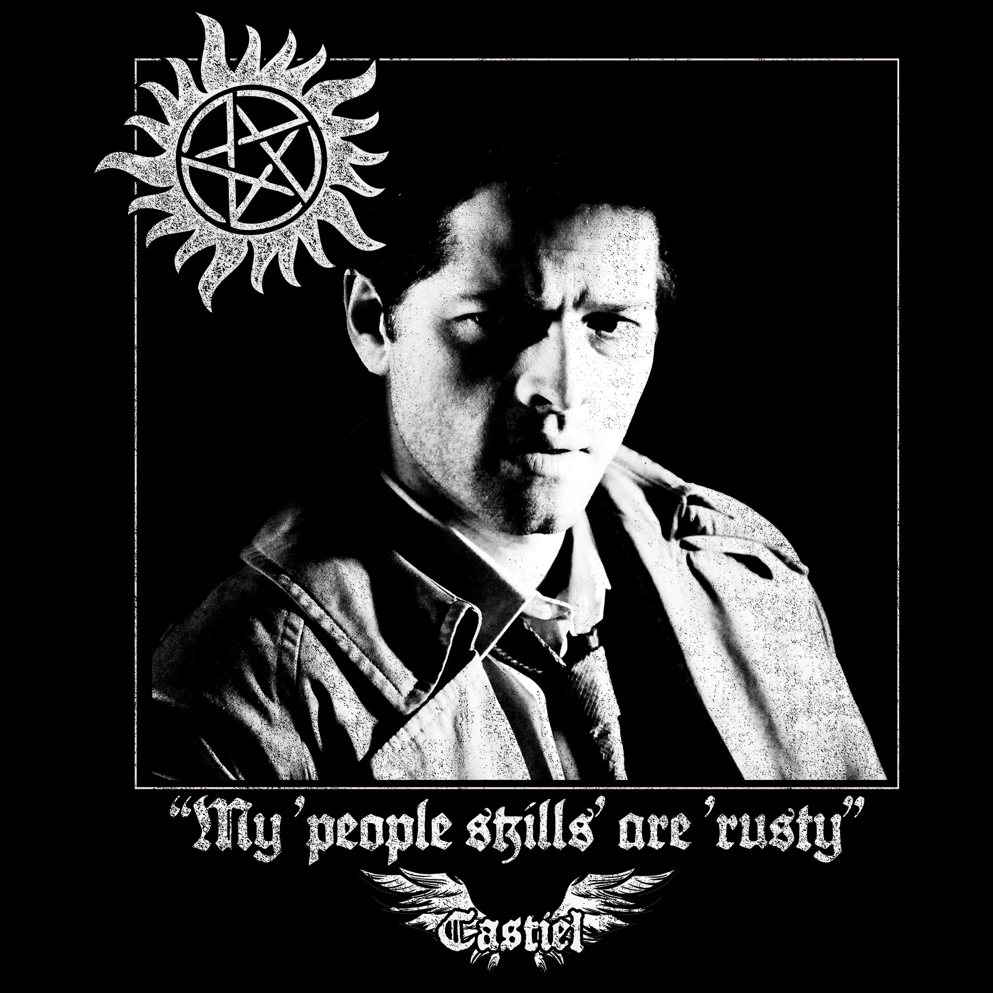 Supernatural - Castiel People Skills Tee - Image 2