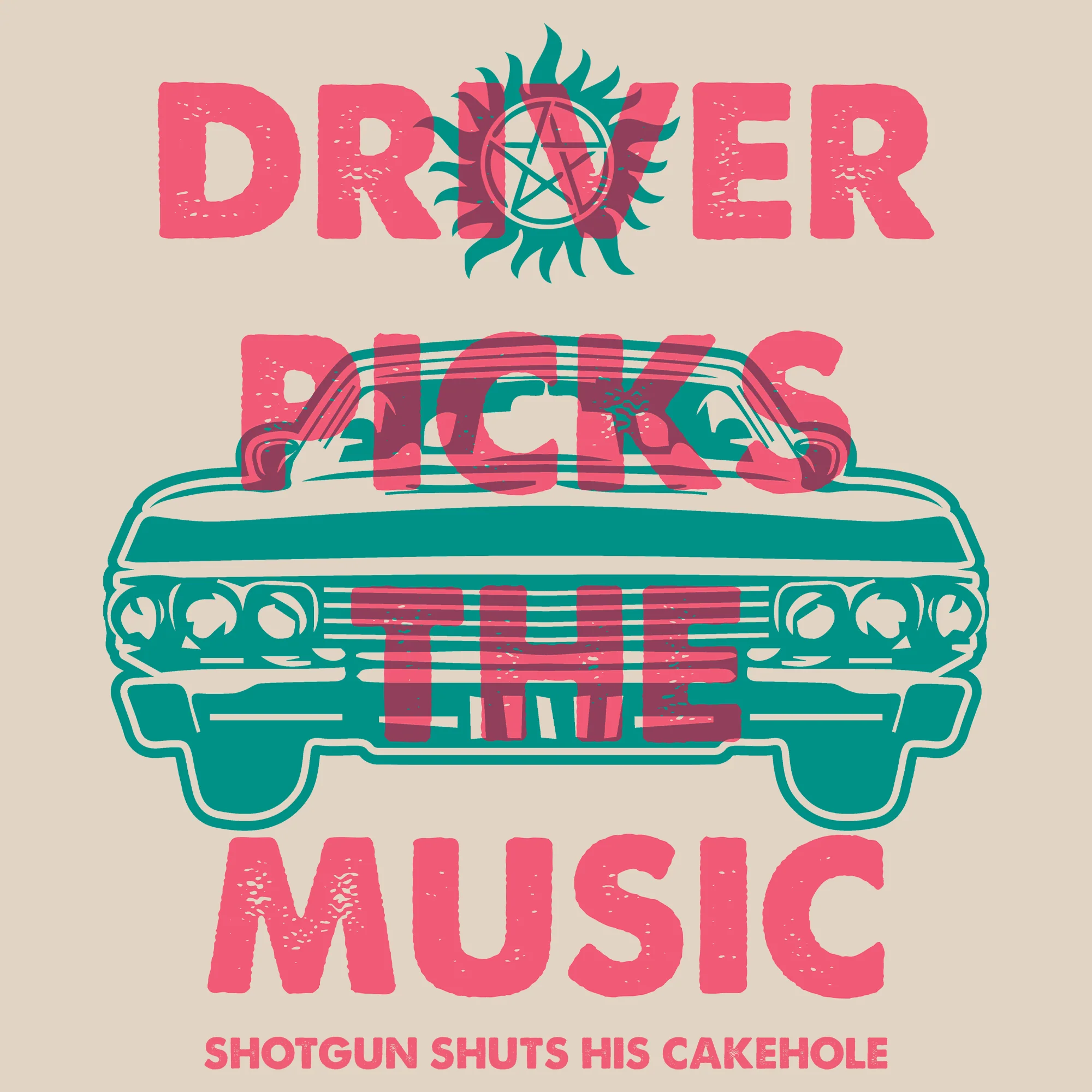 Supernatural - Driver Picks the Music Tee - Image 2