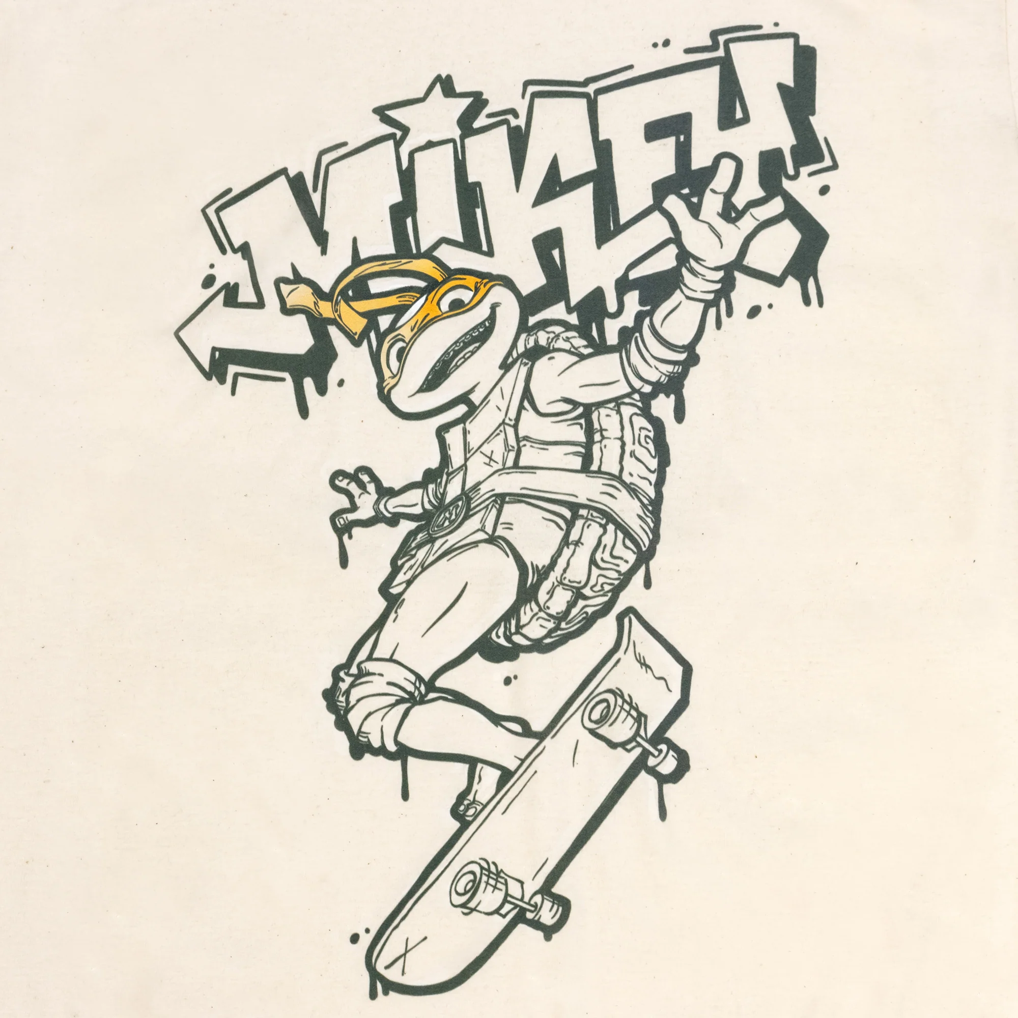 Teenage Mutant Ninja Turtles - Mikey Skateboard Tee - Image 2